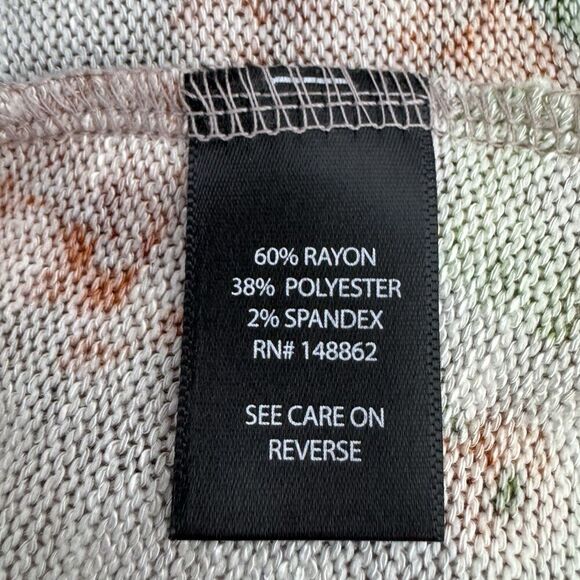 Torrid Floral Kimono Duster Open Cardigan Size M/L 00 Hi Low Coverup Boho Hippie - Picture 11 of 11